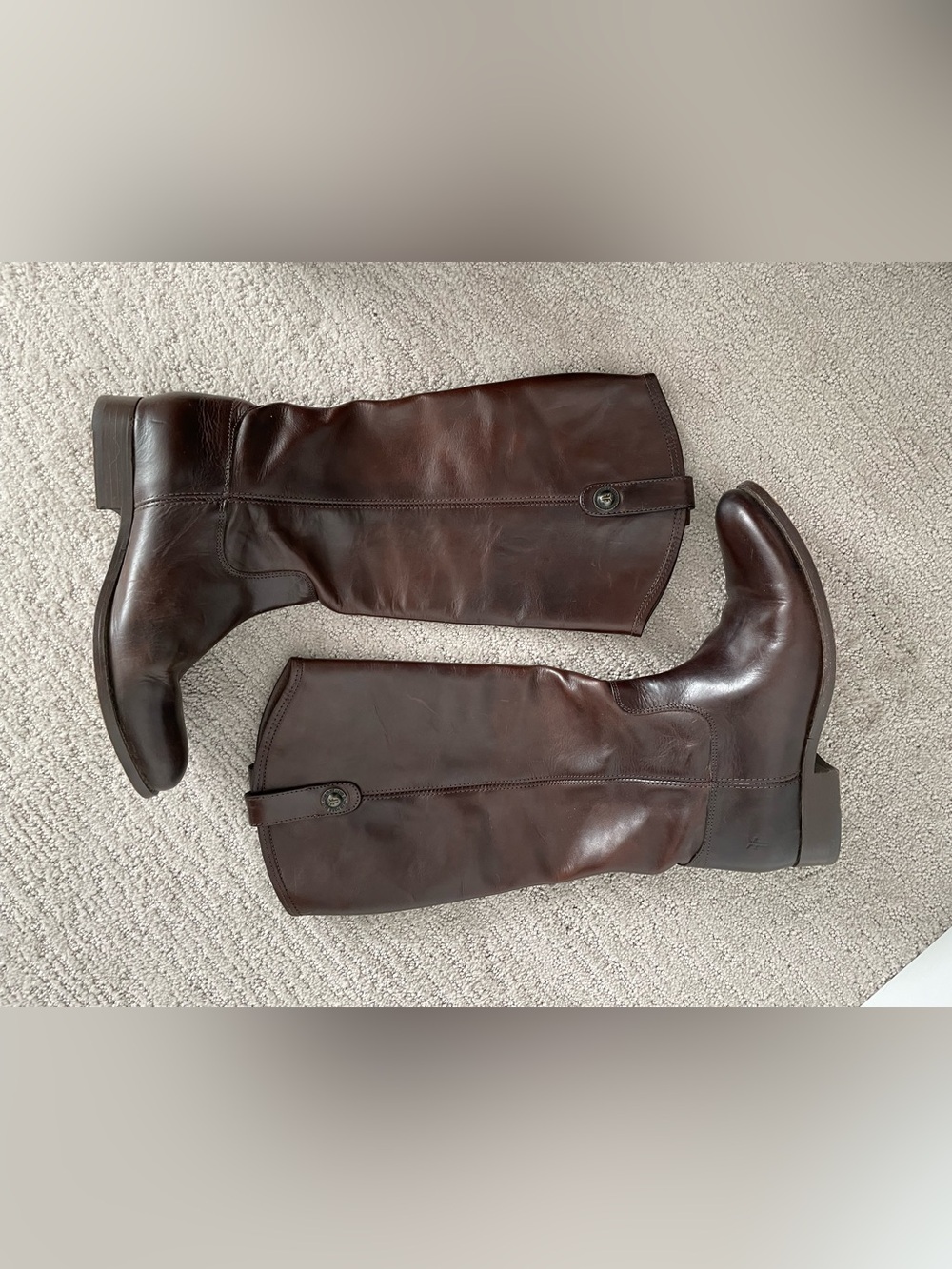 Frye Leather Boots Size 8.5 Dark Brown